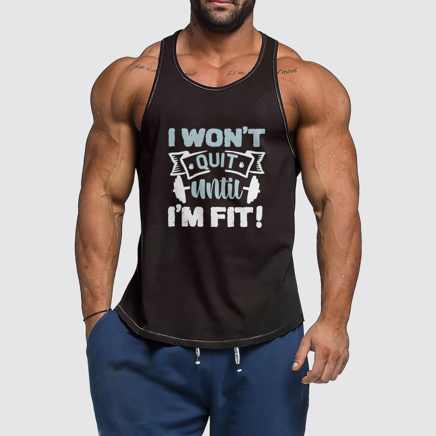 Ultimate Gym Tank Top for Men: Stay Cool and Comfy During Intense Workouts- AA01374