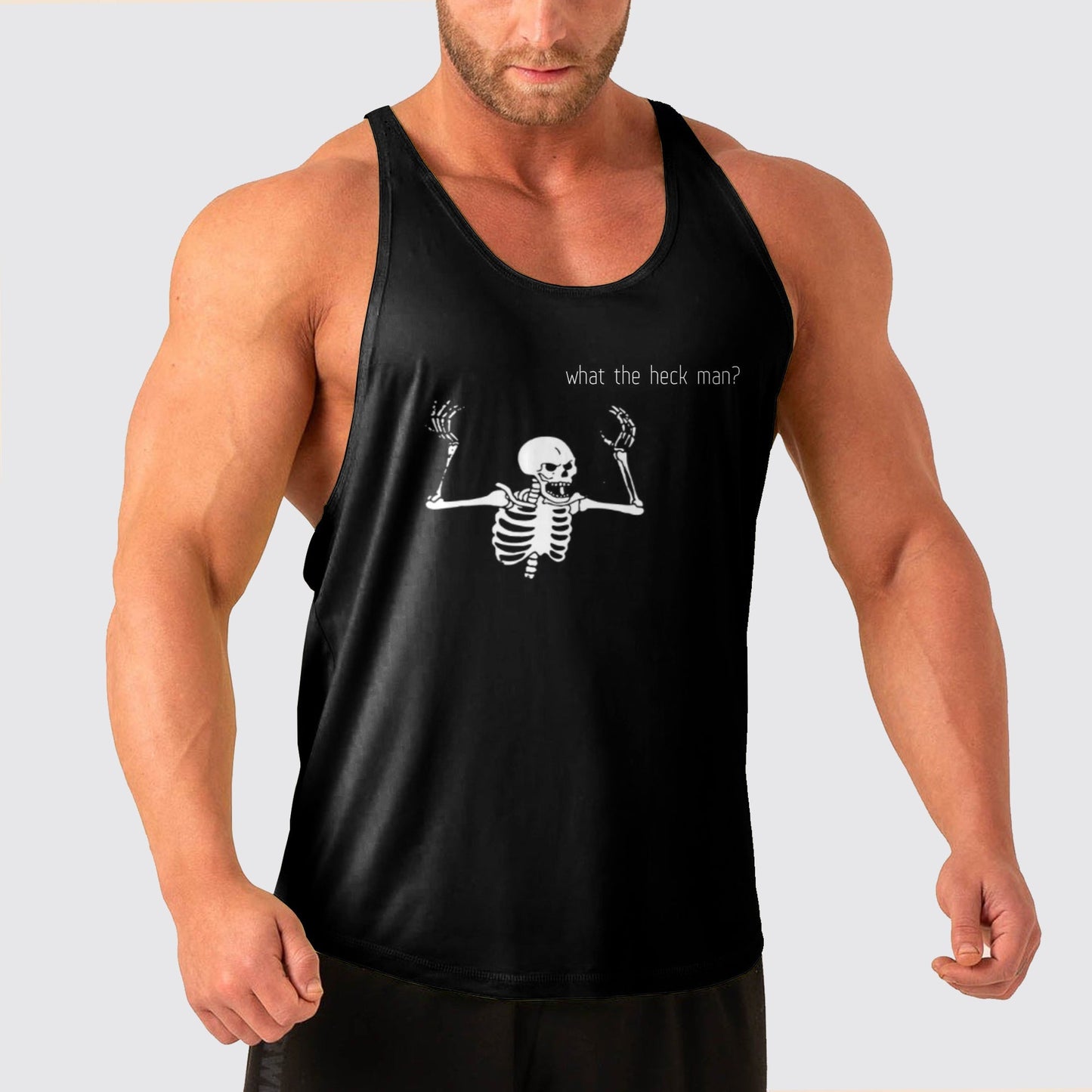 Skull Power Training Tank Top for Men- AA05651
