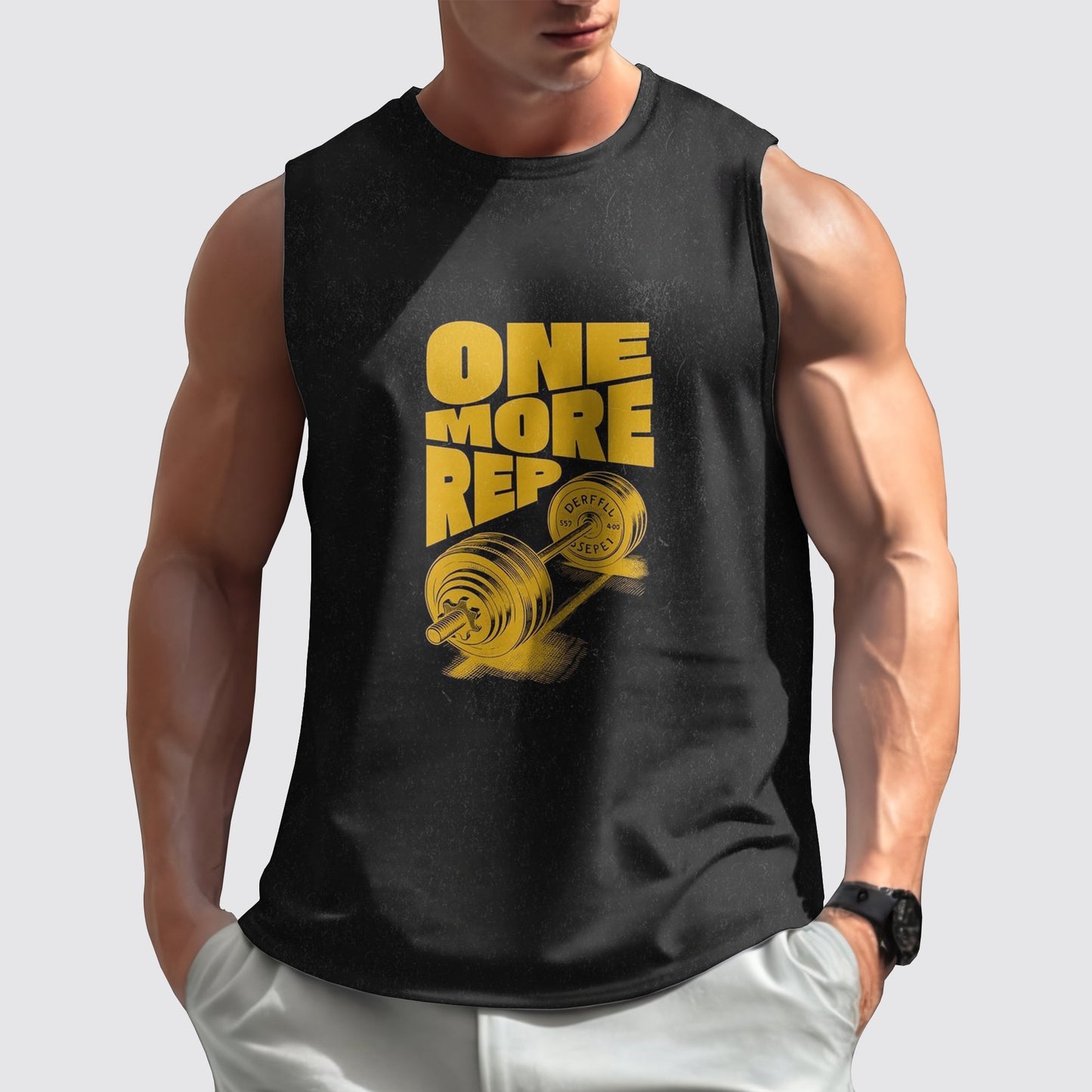 Gym-Ready Round Neck Tank Top- AA05725
