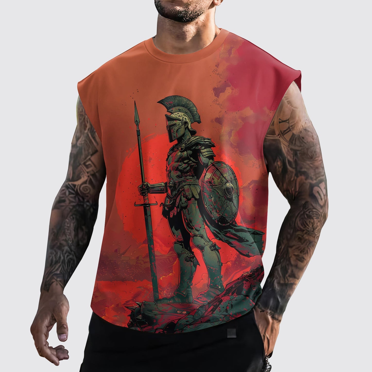 Warrior 3D Cut-Off Tank- AA05890