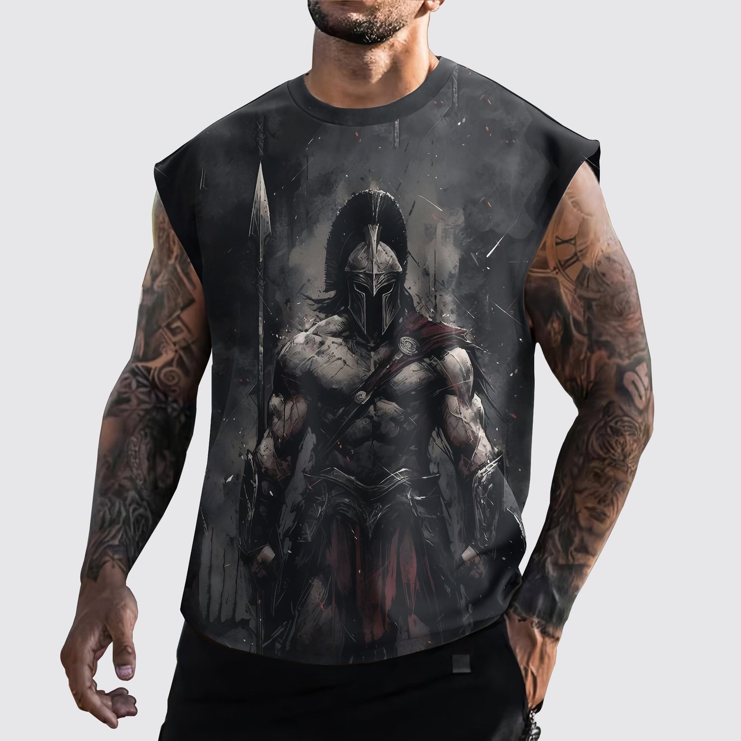 Warrior 3D Cut-Off Tank- AA05895