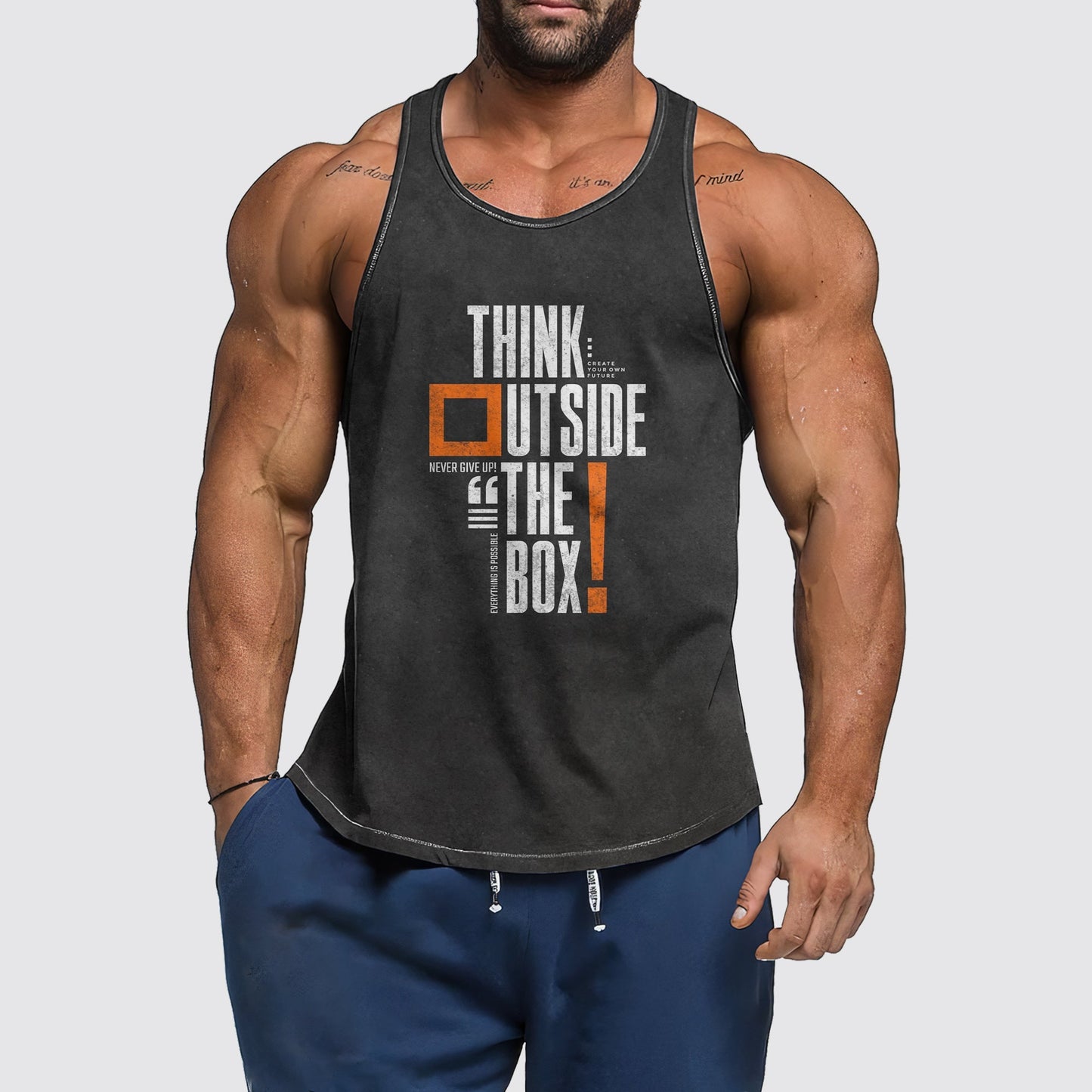 Ultimate Gym Tank Top for Men: Stay Cool and Comfy During Intense Workouts- AA06256
