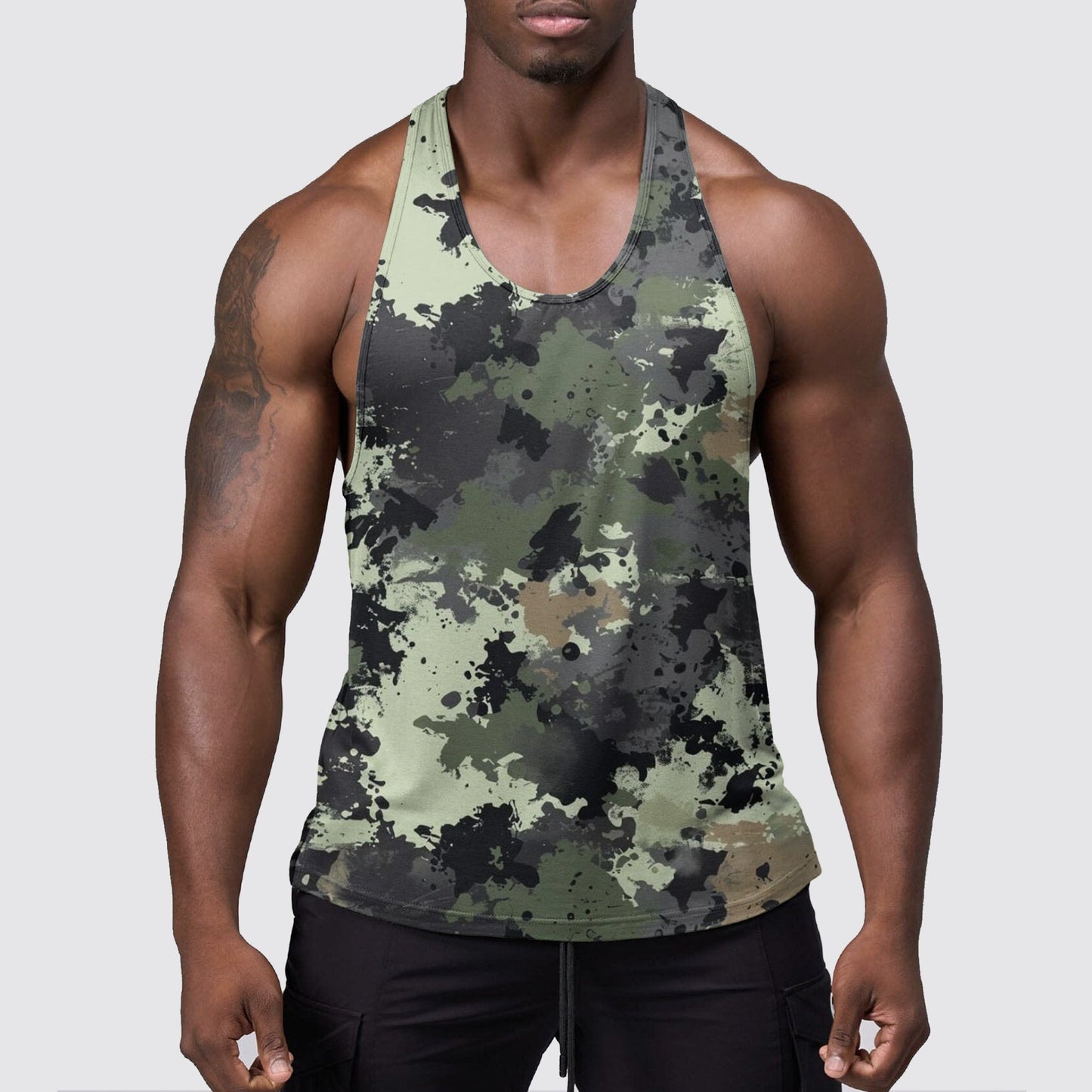 StealthFlex Camo Tank Top- Performance Fit for Bodybuilders- AA06348