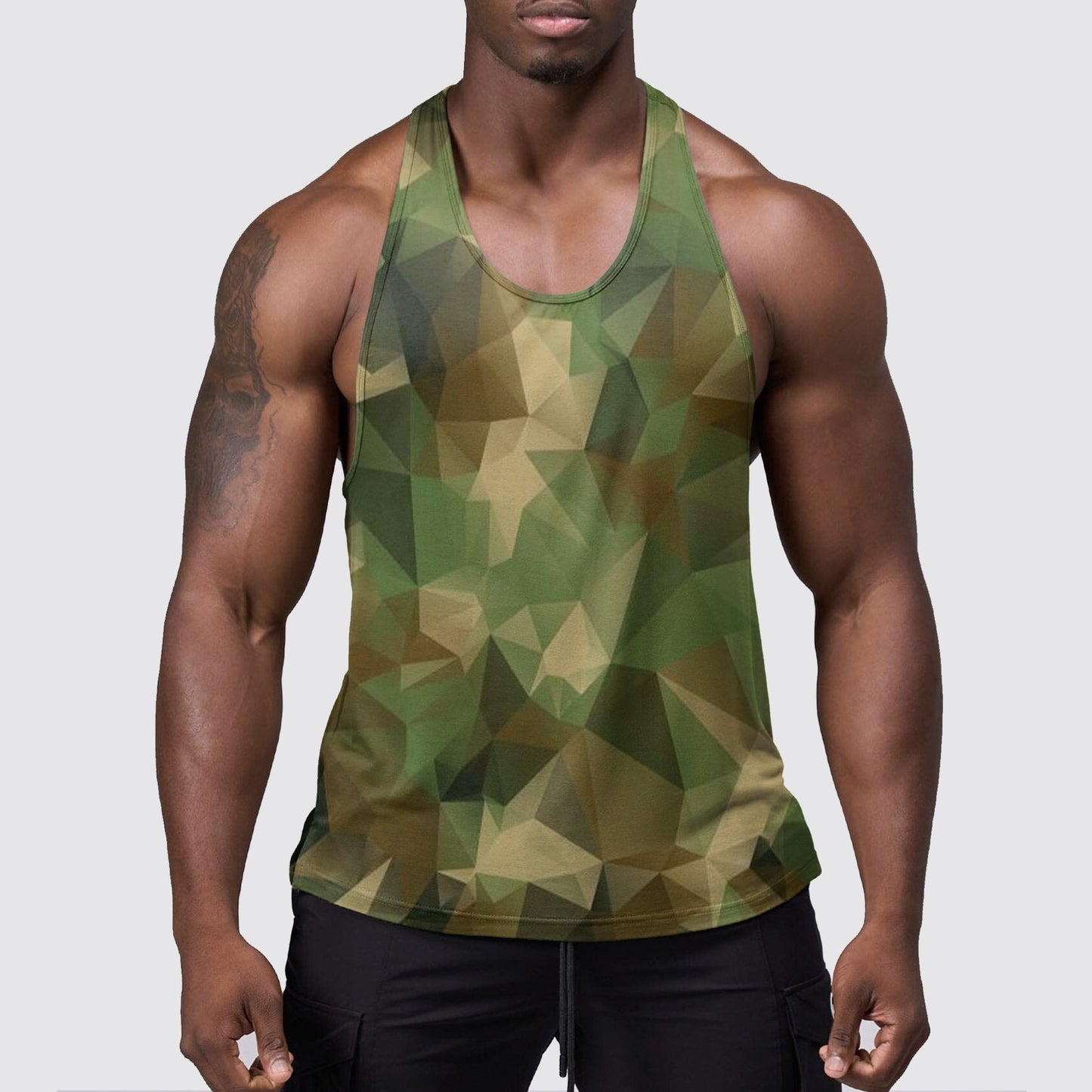 StealthFlex Camo Tank Top- Performance Fit for Bodybuilders- AA06349