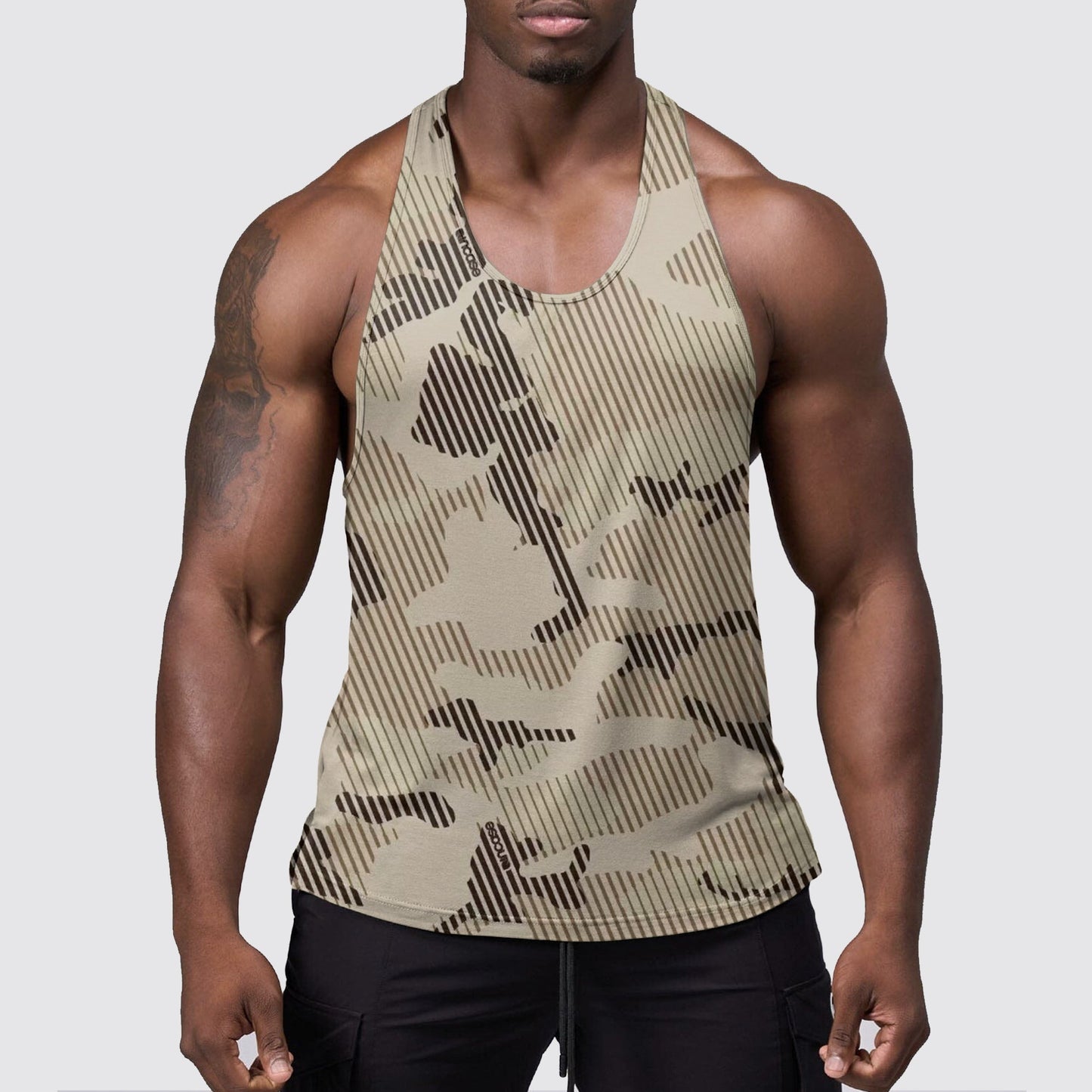 StealthFlex Camo Tank Top- Performance Fit for Bodybuilders- AA06365