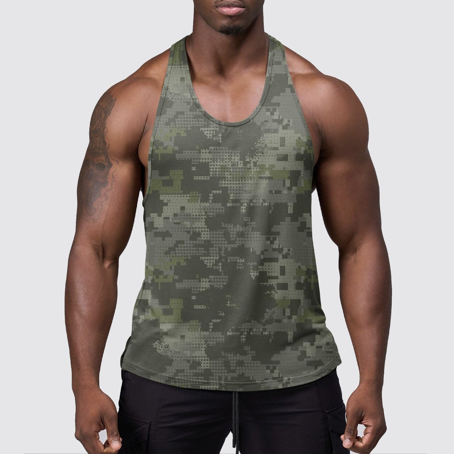 StealthFlex Camo Tank Top- Performance Fit for Bodybuilders- AA06366