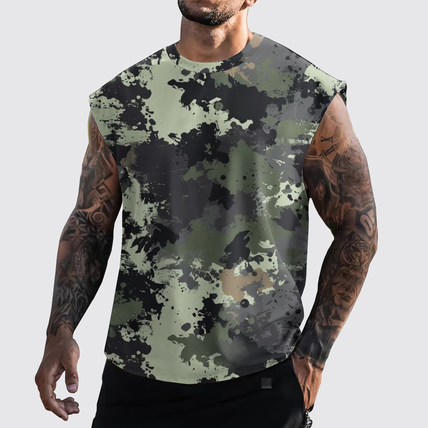 Urban Camo Cut-Off Tank- AA06426