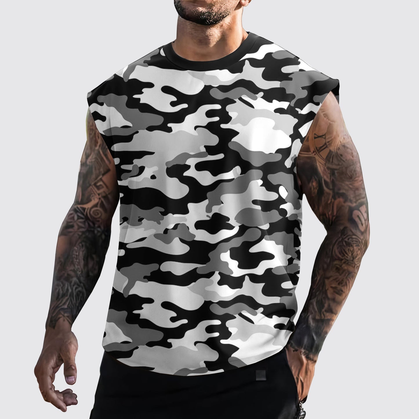 Urban Camo Cut-Off Tank- AA06436