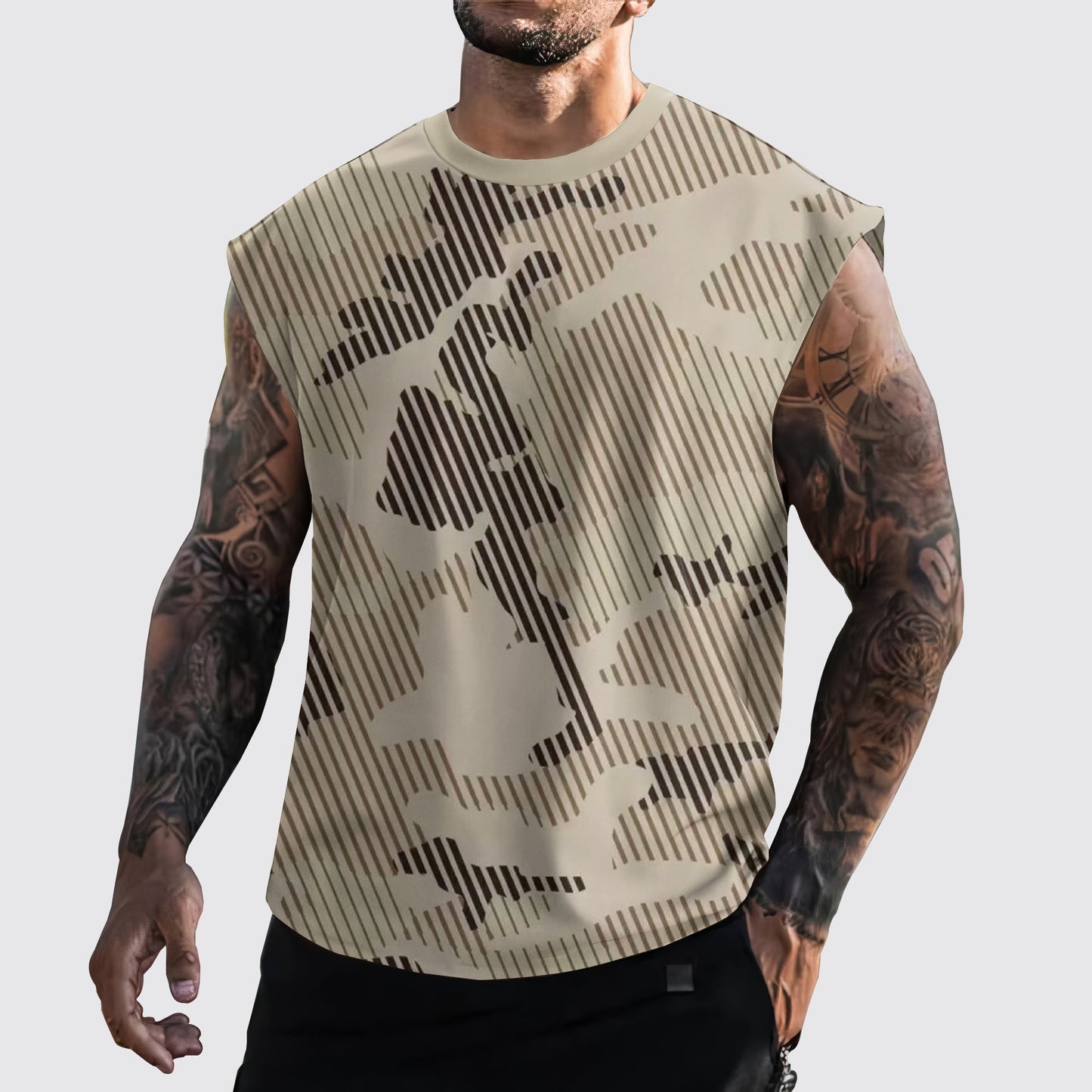 Urban Camo Cut-Off Tank- AA06443