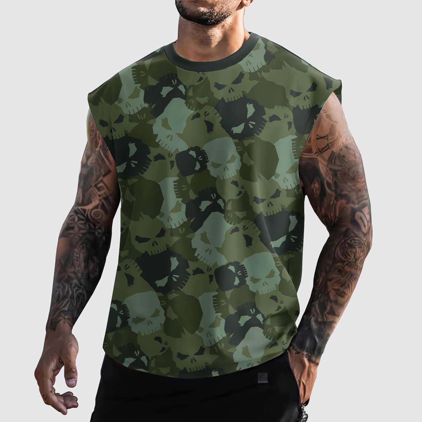Urban Camo Cut-Off Tank- AA06449