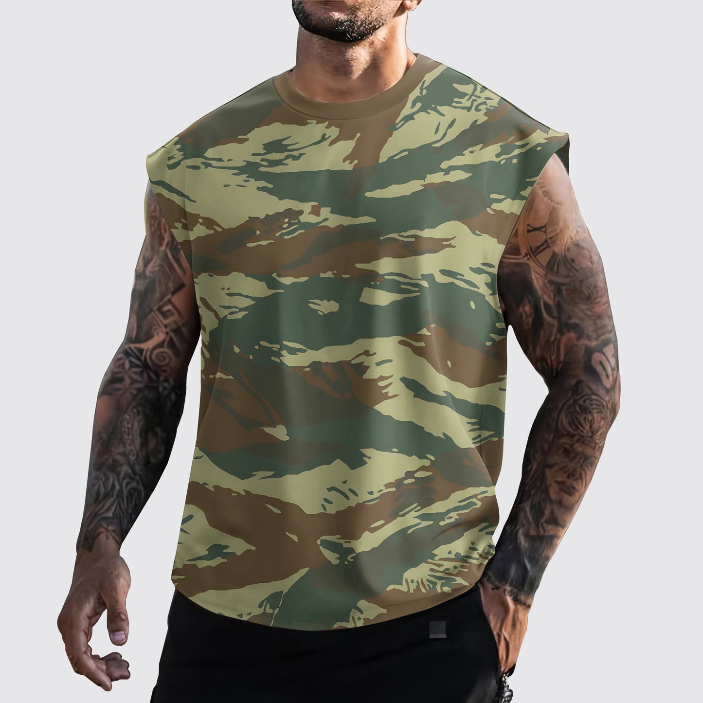 Urban Camo Cut-Off Tank- AA06451