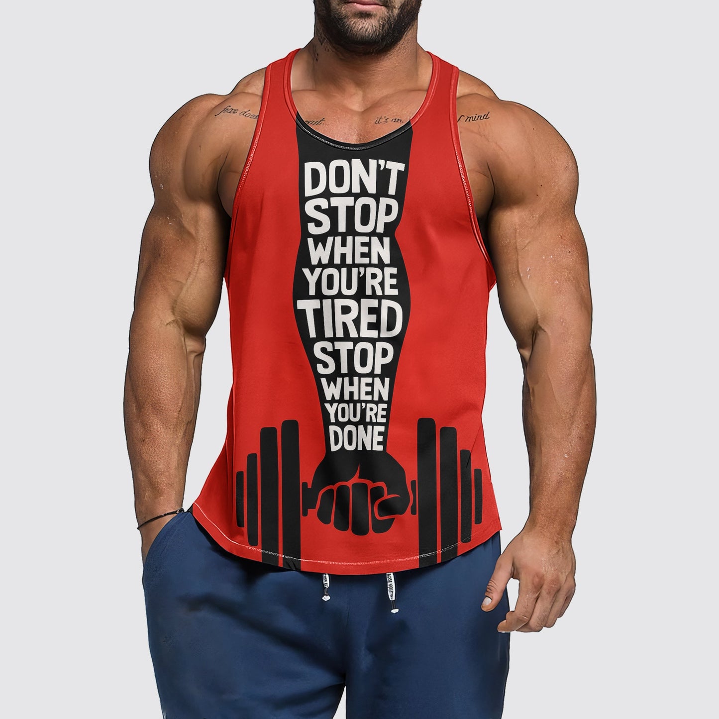 Ultimate Gym Tank Top for Men: Stay Cool and Comfy During Intense Workouts- AA06480
