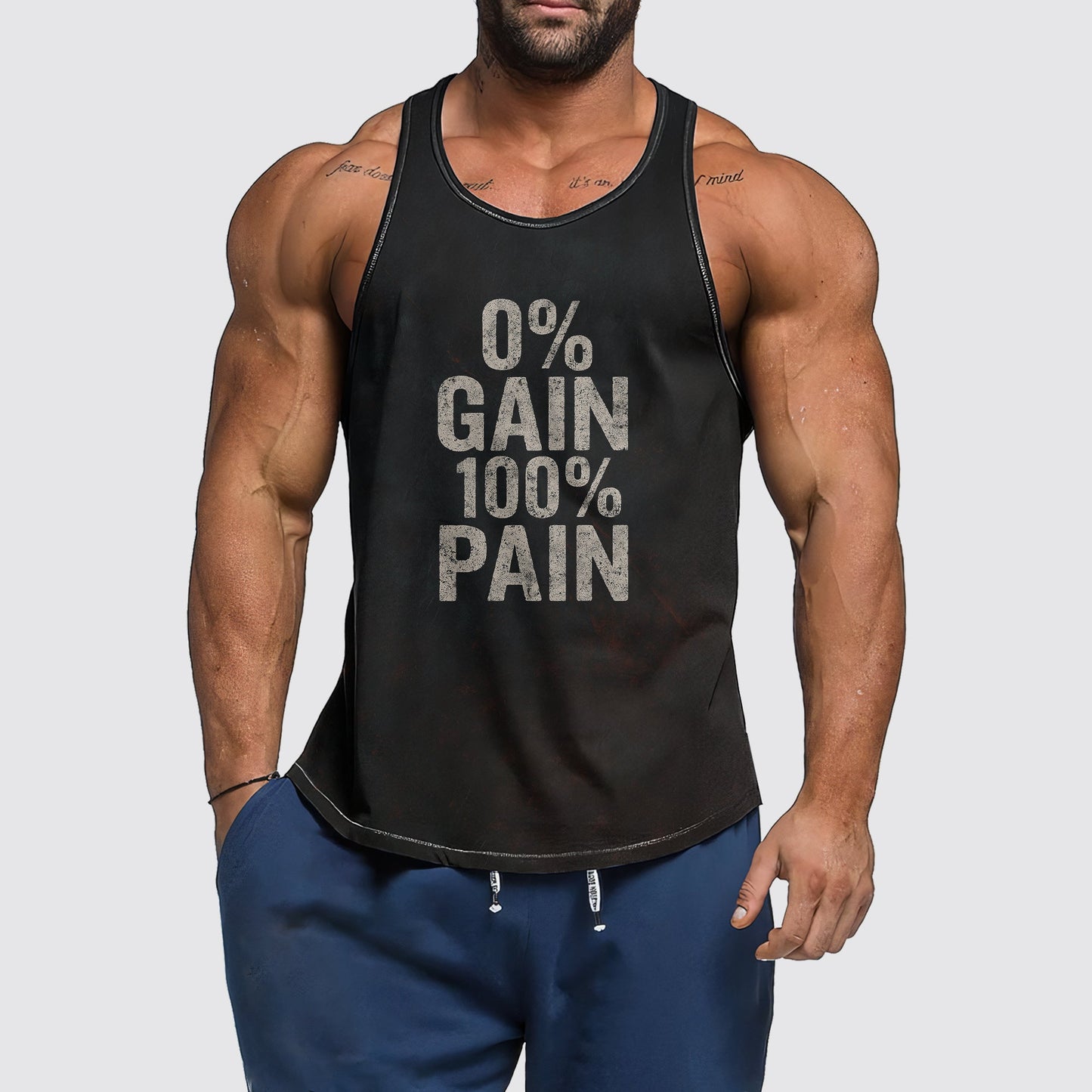 Ultimate Gym Tank Top for Men: Stay Cool and Comfy During Intense Workouts- AA06495