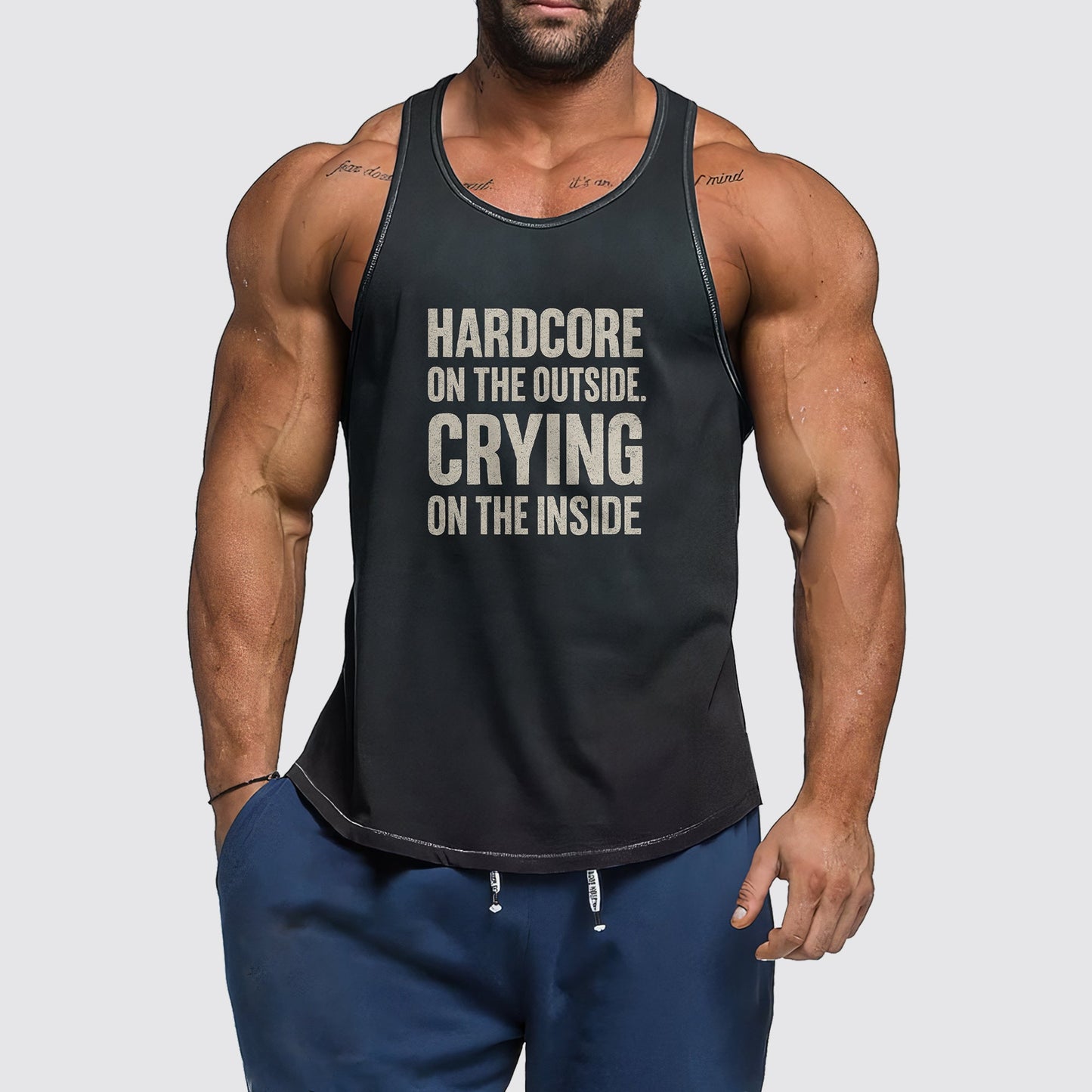Ultimate Gym Tank Top for Men: Stay Cool and Comfy During Intense Workouts- AA06497