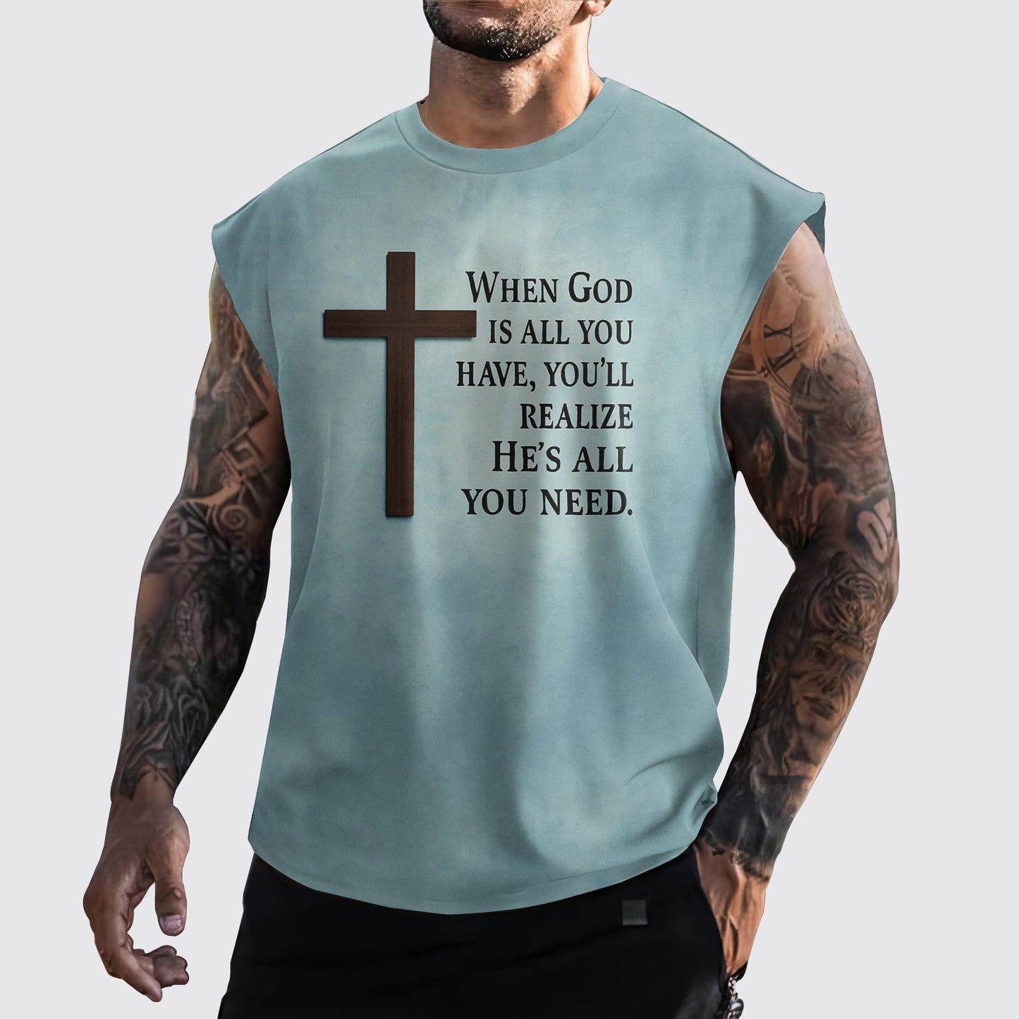 Jesus Forever Cut-Off Tank- AA06745
