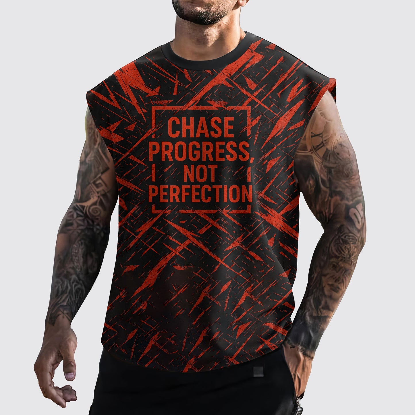 MuscleMax Cut-Off Tank- AA07022