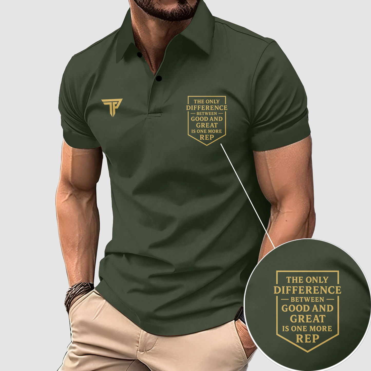 FlexFit Gym Polo Shirt: Performance & Style in Motion- AA07784