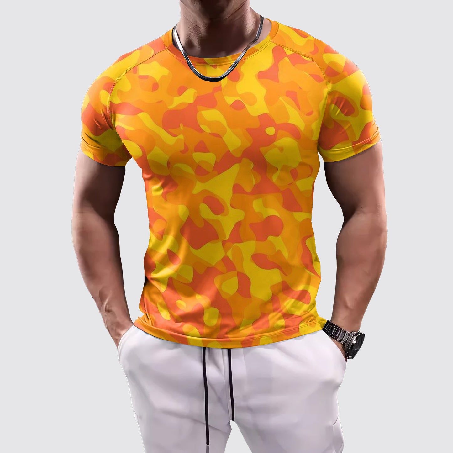 Camo Tight-Fitting Tee- AA07858