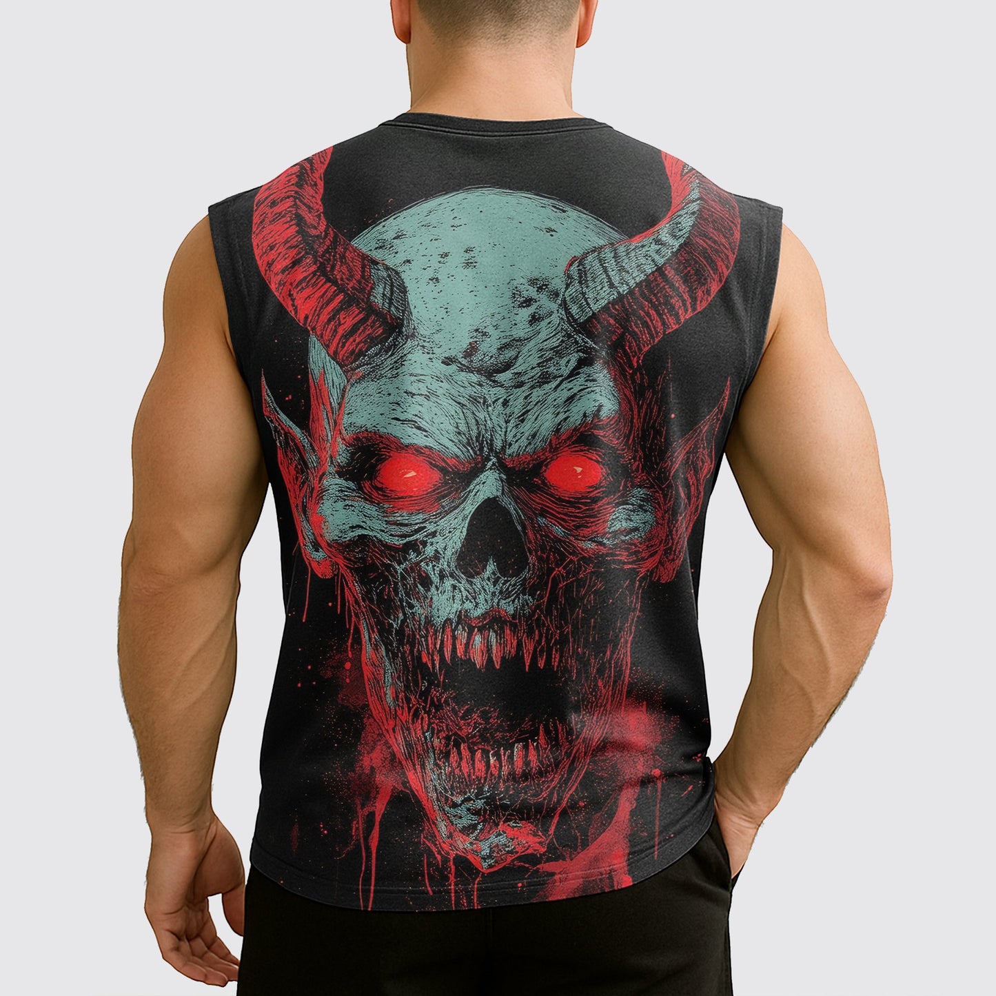 Dread Skull Cut-Off Tank- AA07970