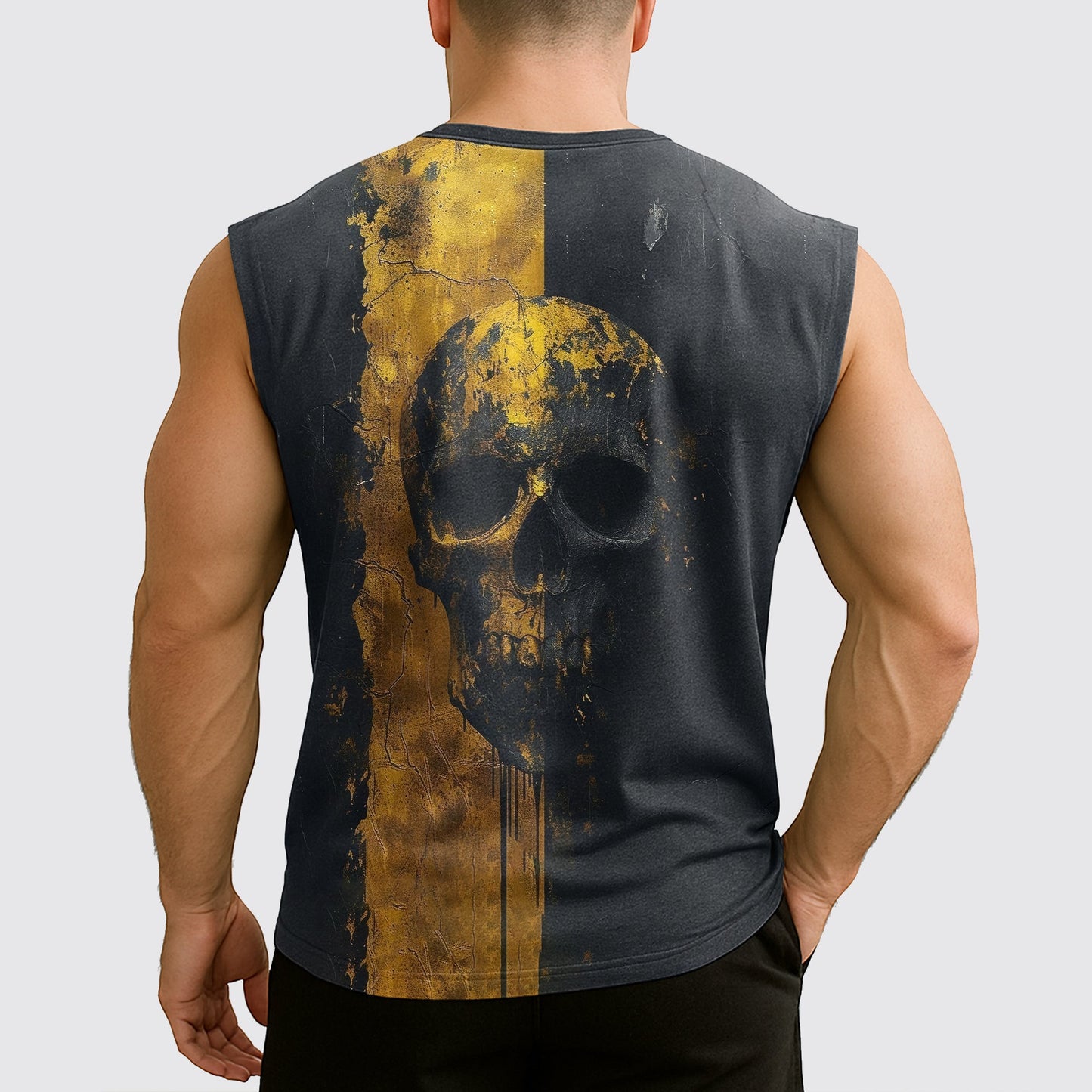 Dread Skull Cut-Off Tank- AA07976