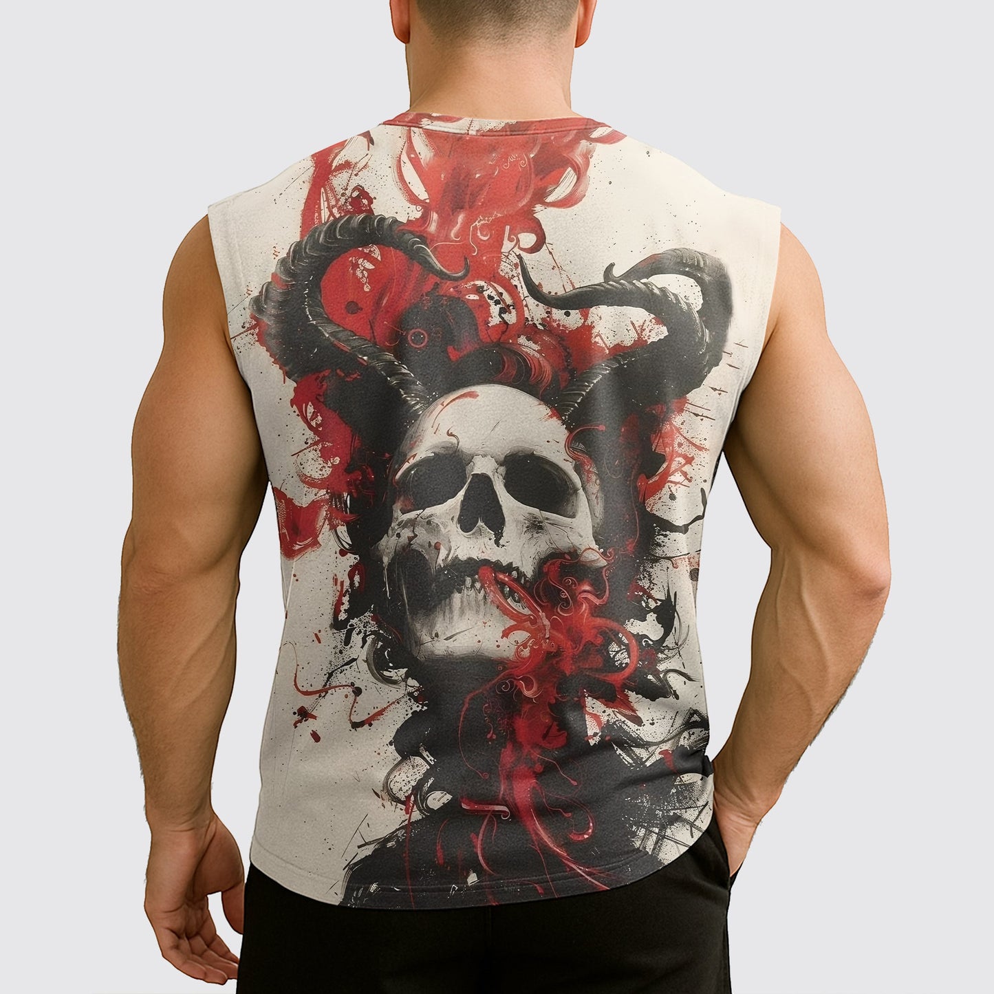 Dread Skull Cut-Off Tank- AA07980