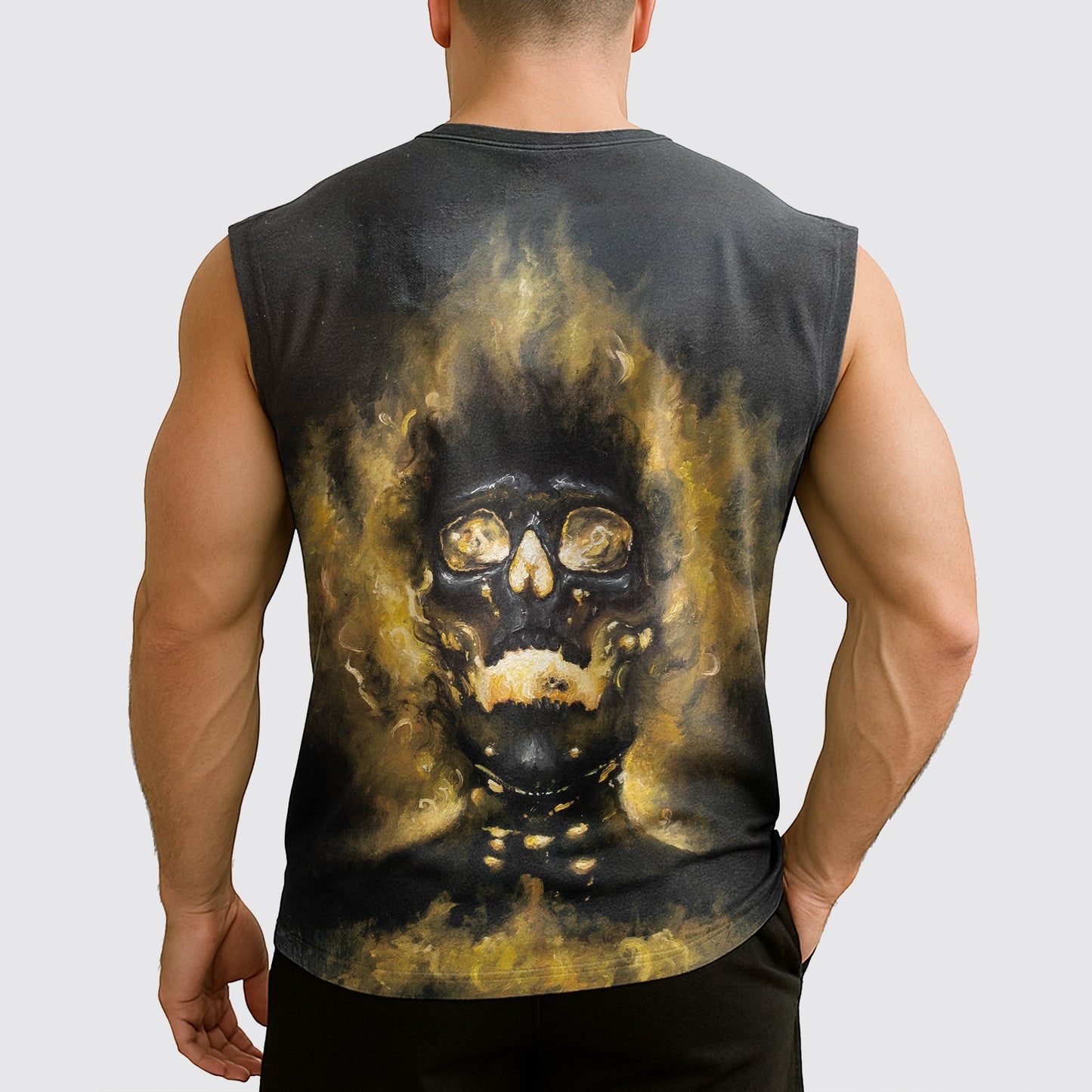 Dread Skull Cut-Off Tank- AA07990