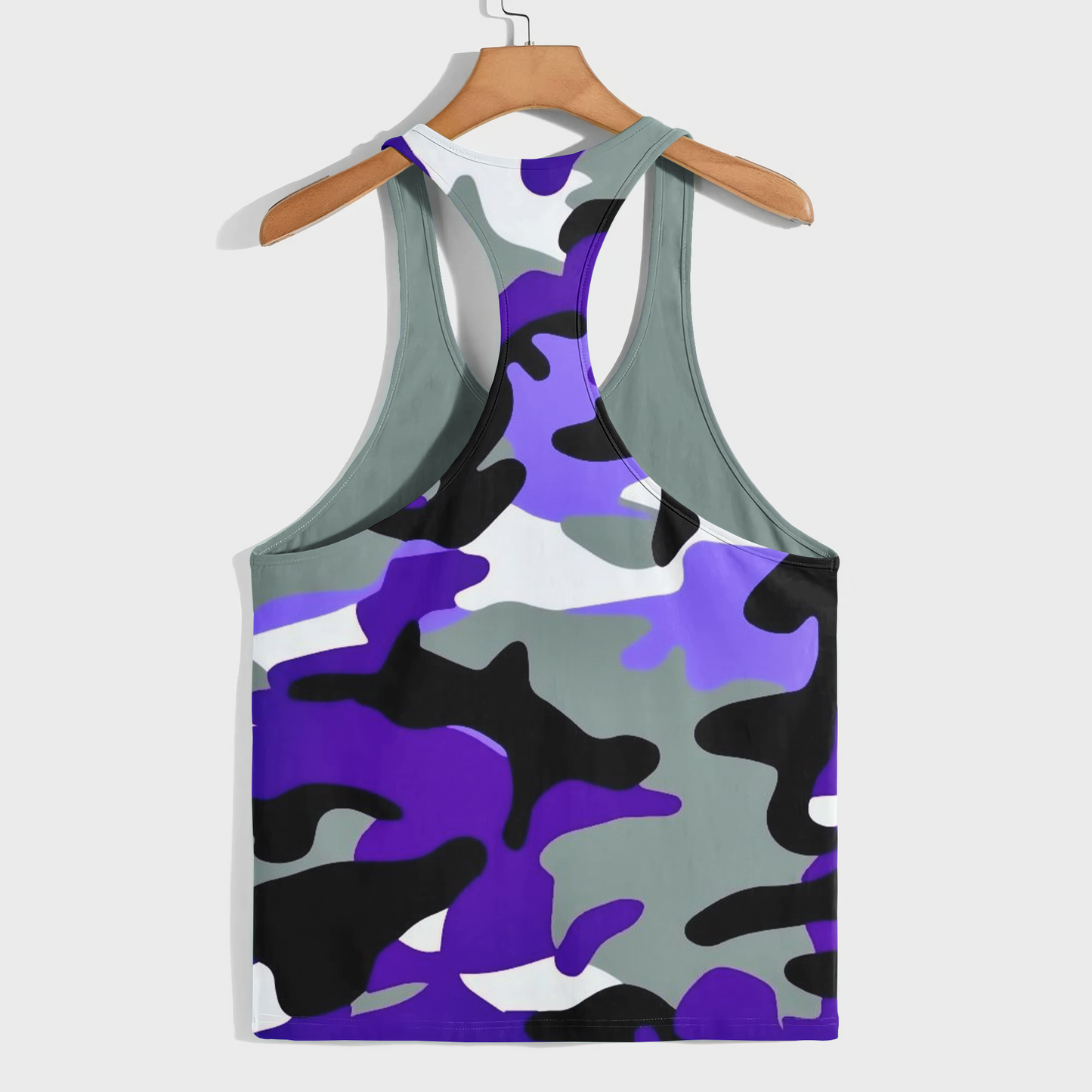 Camo Racerback Tank Top – Tactical Strength for Bodybuilders- AA08859