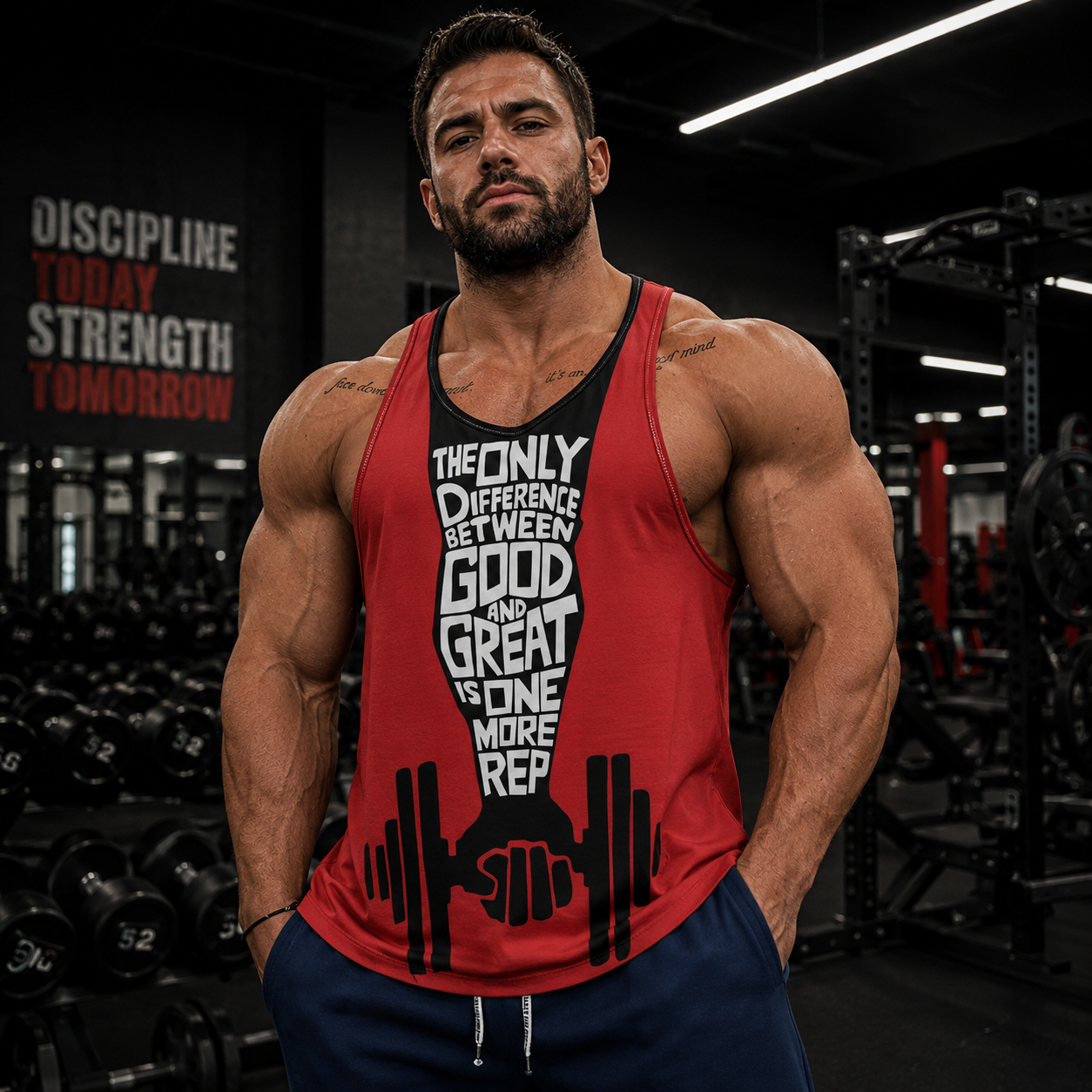 Ultimate Gym Tank Top for Men: Stay Cool and Comfy During Intense Workouts- AA01550