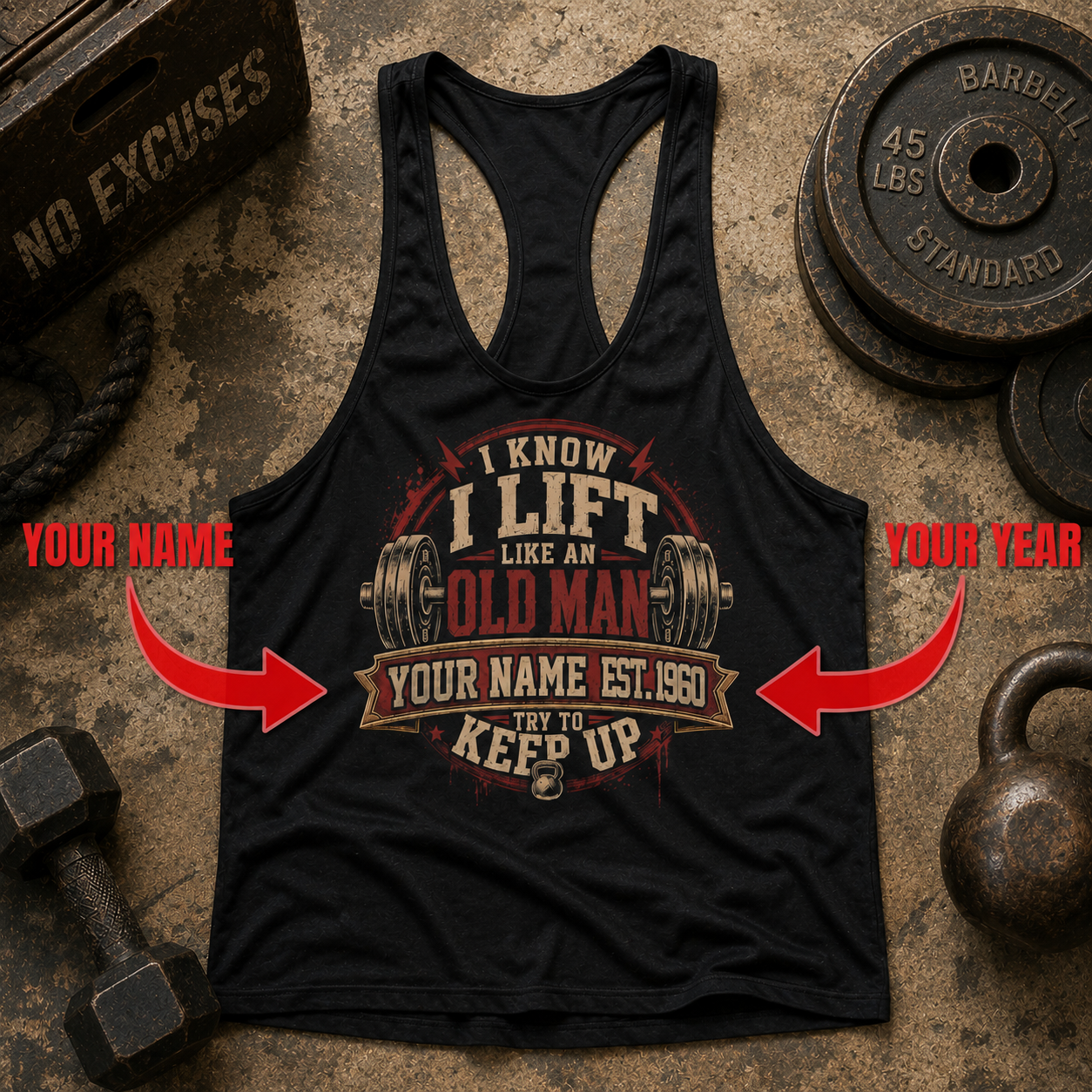 Customized Racerback Tank Top- TT03283