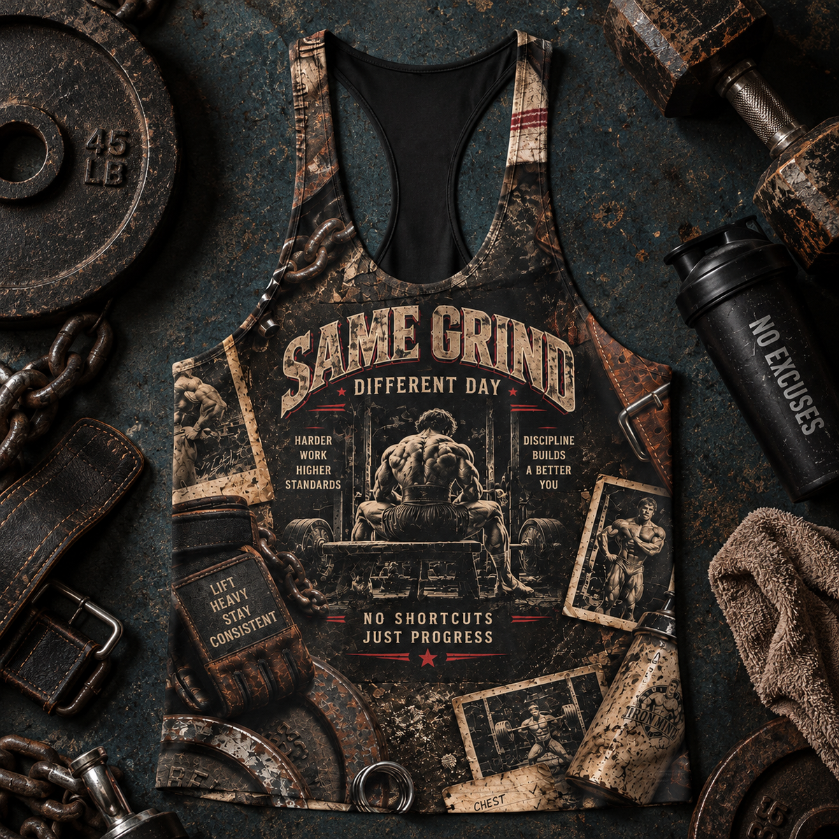 Bodybuilding Racerback Tank Top- TT03375