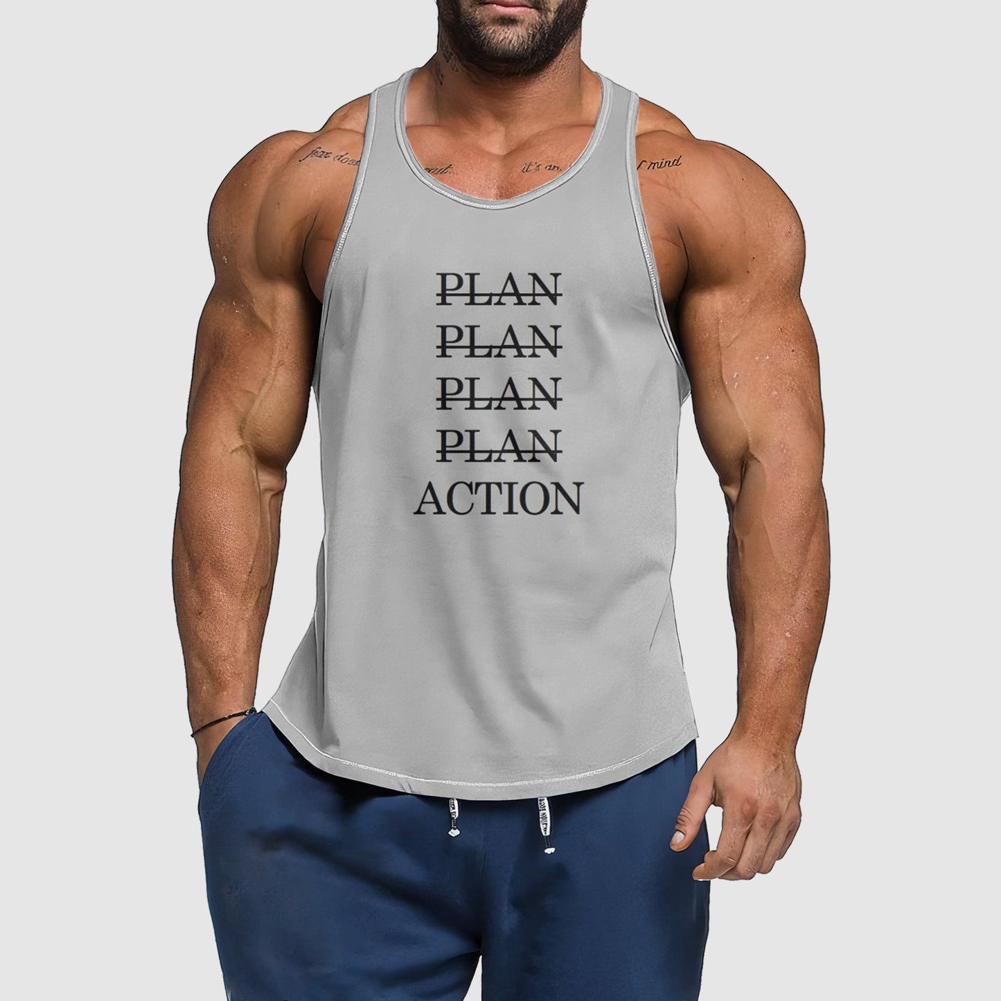 Ultimate Gym Tank Top for Men: Stay Cool and Comfy During Intense Workouts- TT02011