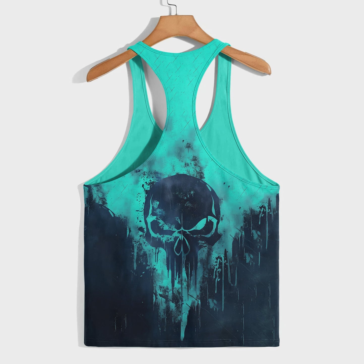 Skull 3D Racerback Tank Top- TT02643