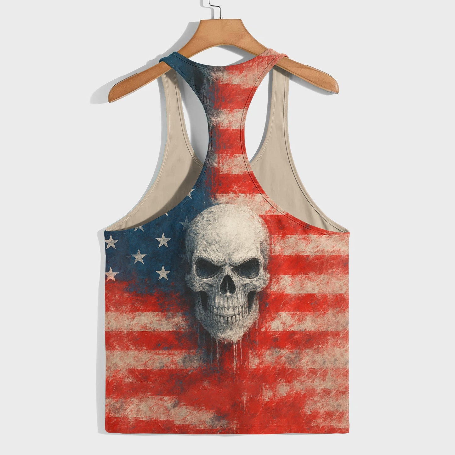 Skull 3D Racerback Tank Top- TT02644
