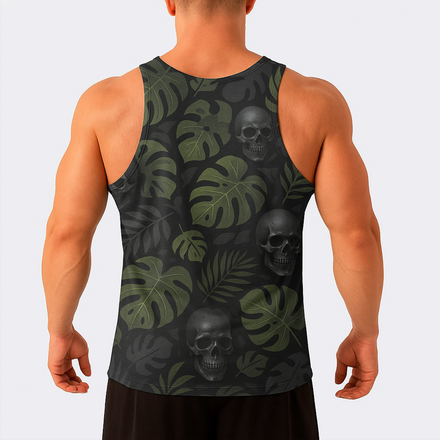 Skull Power Training Tank Top for Men- TT02725