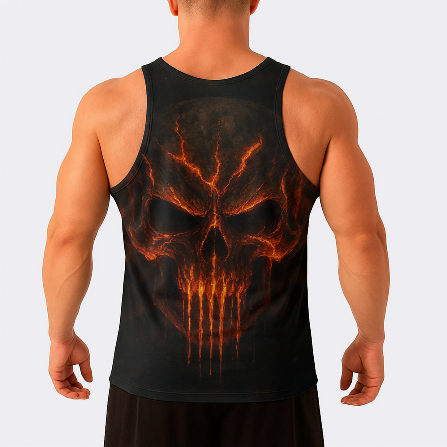 Skull Power Training Tank Top for Men- TT02819
