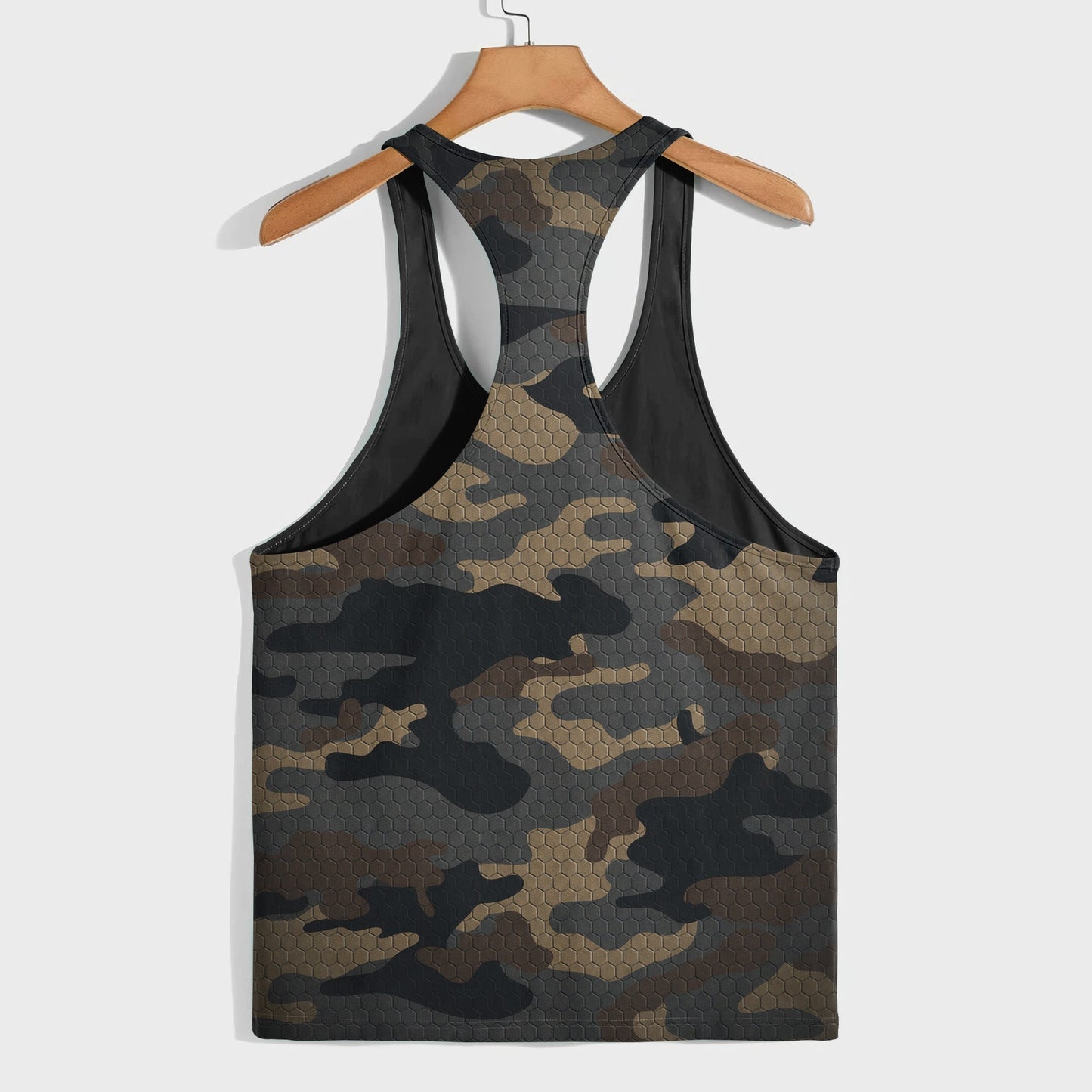 Camo Racerback Tank Top – Tactical Strength for Bodybuilders- TT03197
