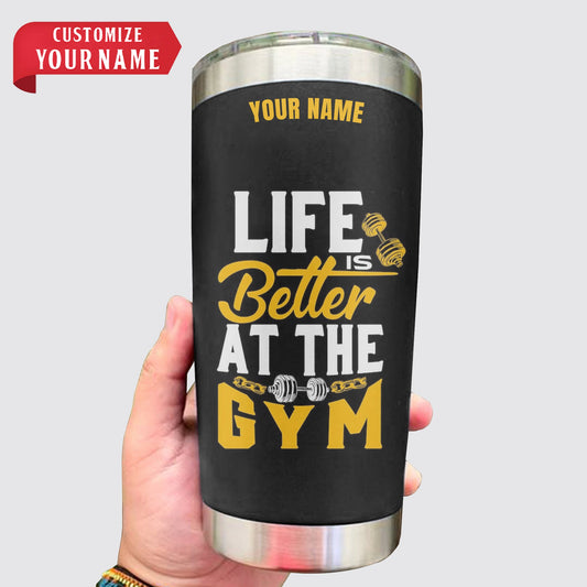 Personalized GymPro Tumblers: Hydration On-the-Go!- AA01342