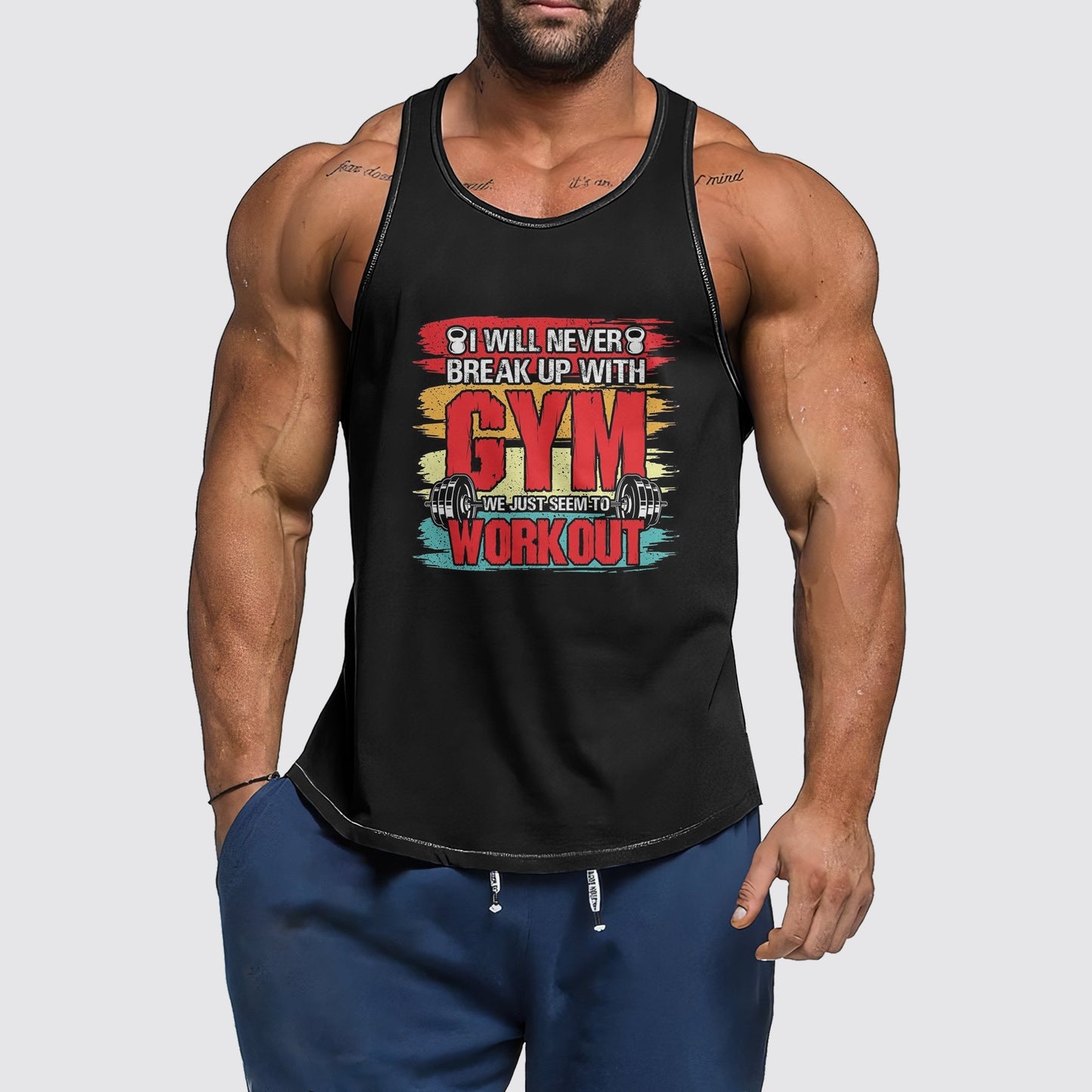 Ultimate Gym Tank Top for Men: Stay Cool and Comfy During Intense Workouts- AA01351