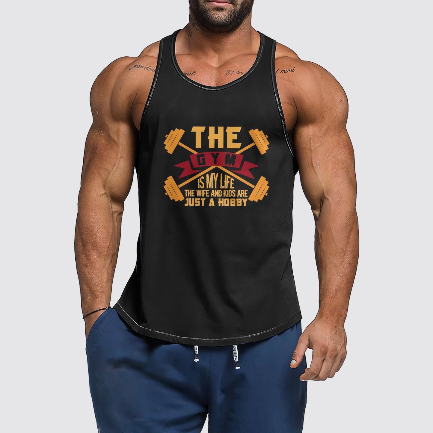 Ultimate Gym Tank Top for Men: Stay Cool and Comfy During Intense Workouts- AA01366