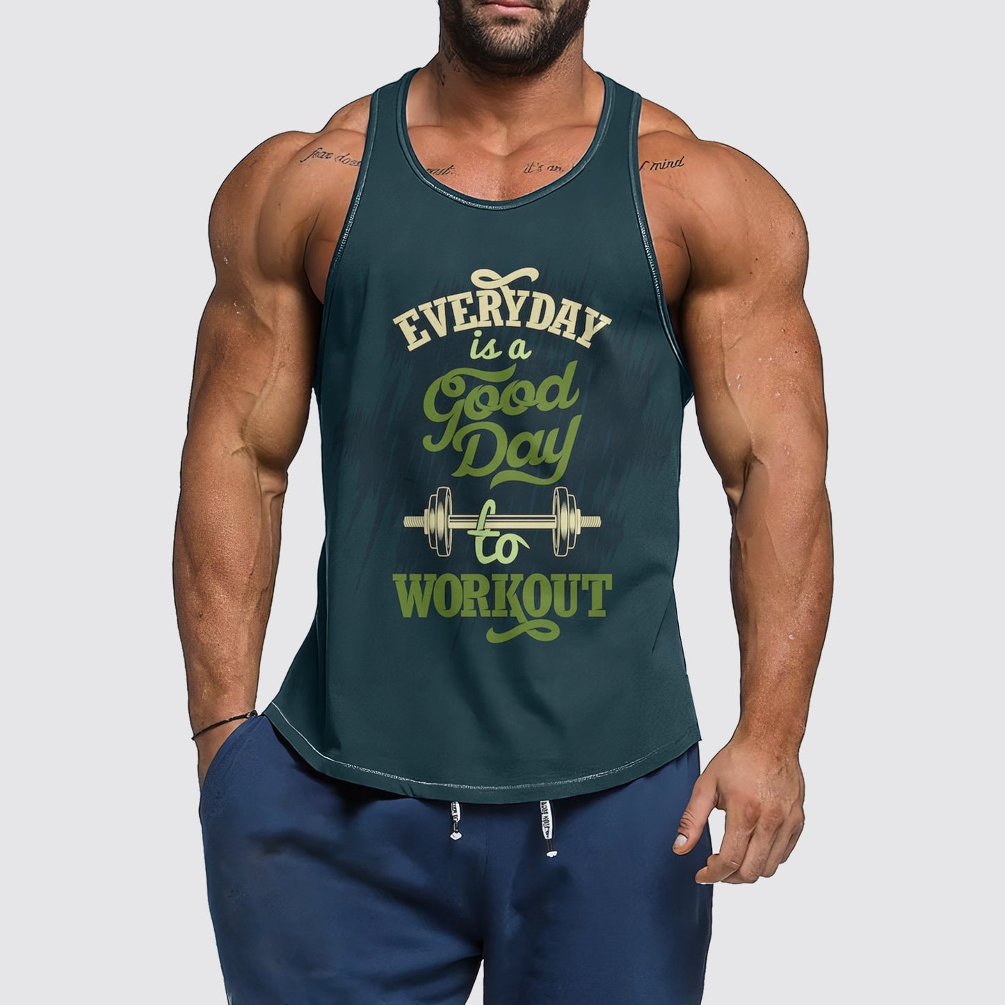 Ultimate Gym Tank Top for Men: Stay Cool and Comfy During Intense Workouts- AA01370