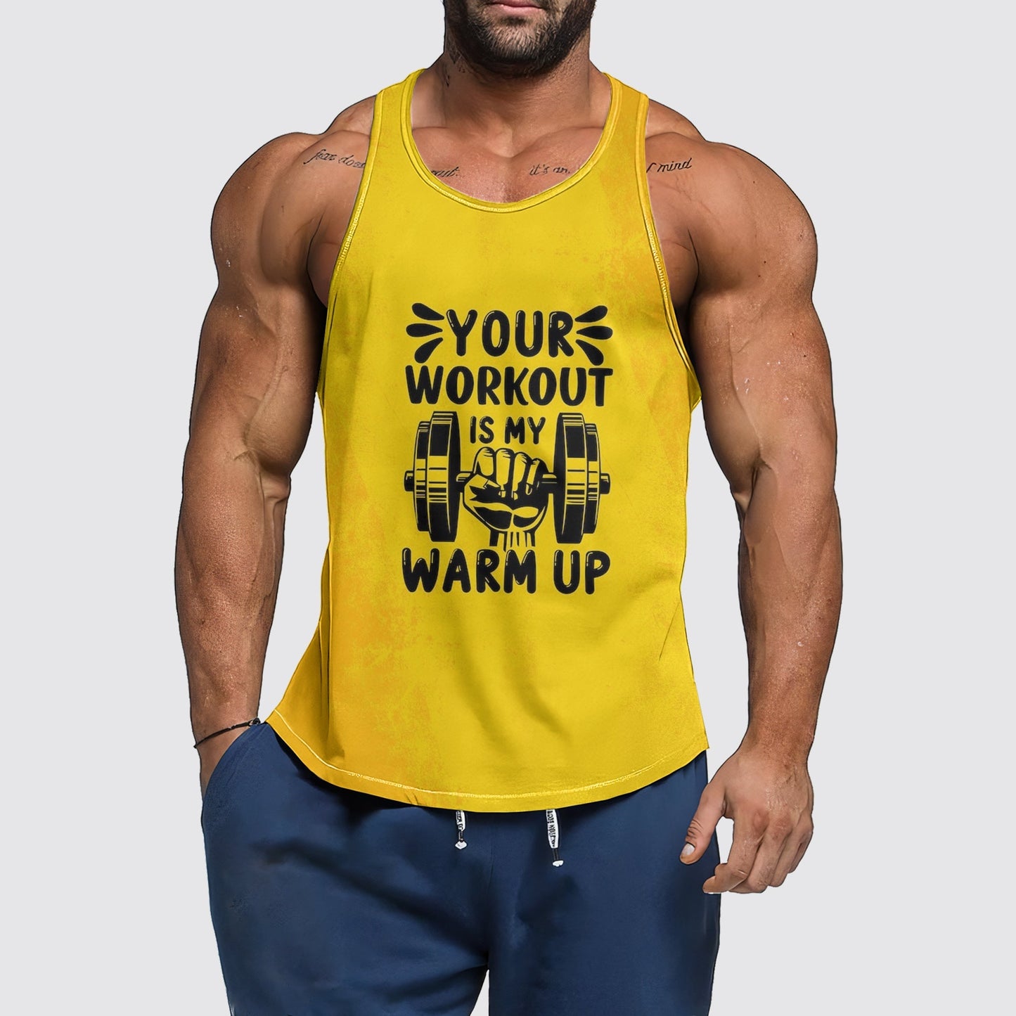 Ultimate Gym Tank Top for Men: Stay Cool and Comfy During Intense Workouts- AA01372