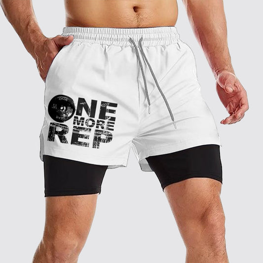 Double Layer Performance Shorts: Your Gym Training Essential!- AA01516