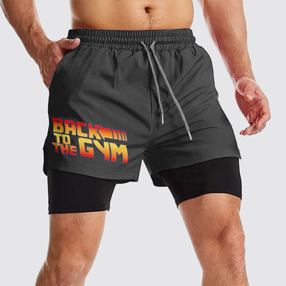 Double Layer Performance Shorts: Your Gym Training Essential!- AA01521