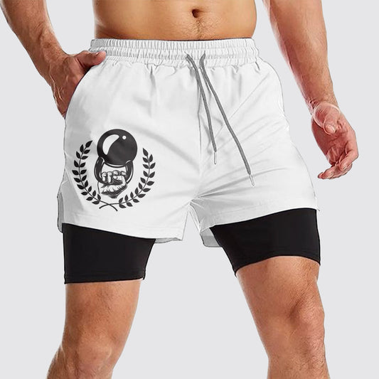 Double Layer Performance Shorts: Your Gym Training Essential!- AA01524