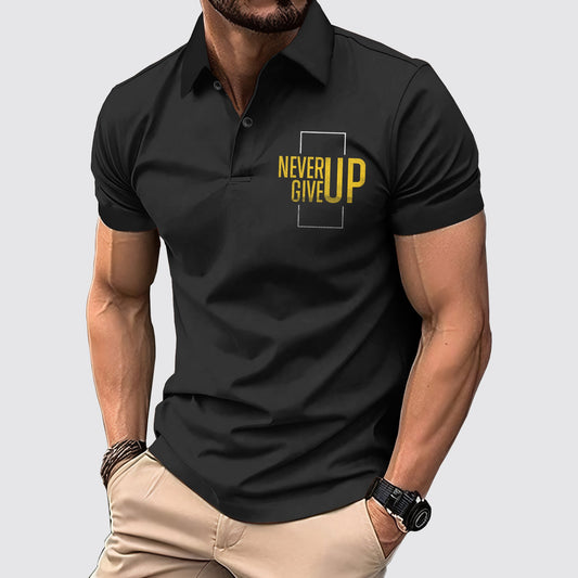 FlexFit Gym Polo Shirt: Performance & Style in Motion- AA01802