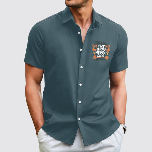 GymPro Short Sleeve Button Shirt- AA01825