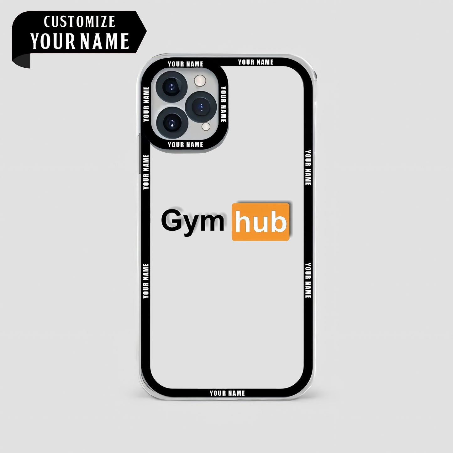 Personalized Transparent Phone Case For Gym Enthusiasts- AA02152