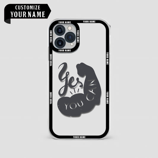 Personalized Transparent Phone Case For Gym Enthusiasts- AA02188