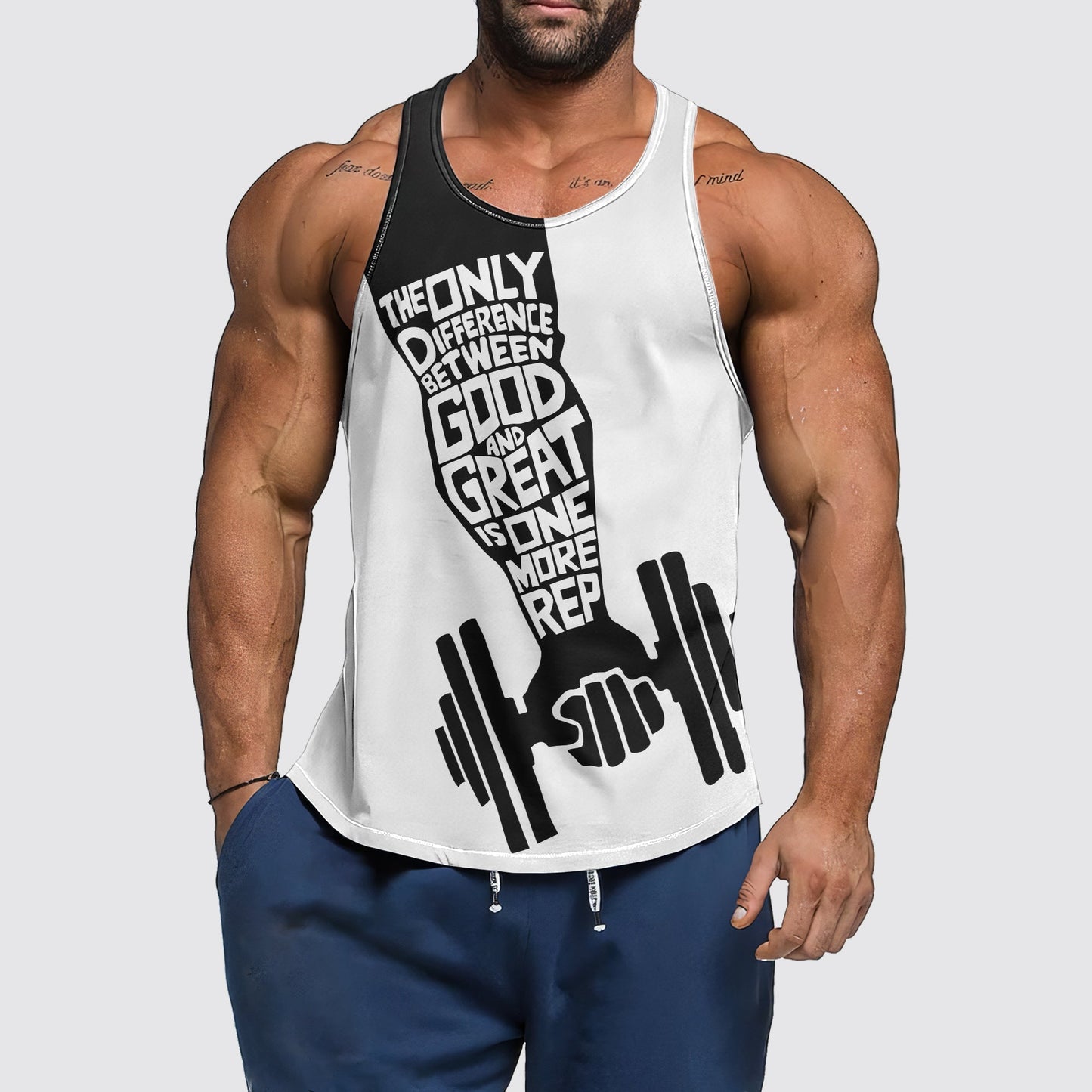 Ultimate Gym Tank Top for Men: Stay Cool and Comfy During Intense Workouts- AA02266