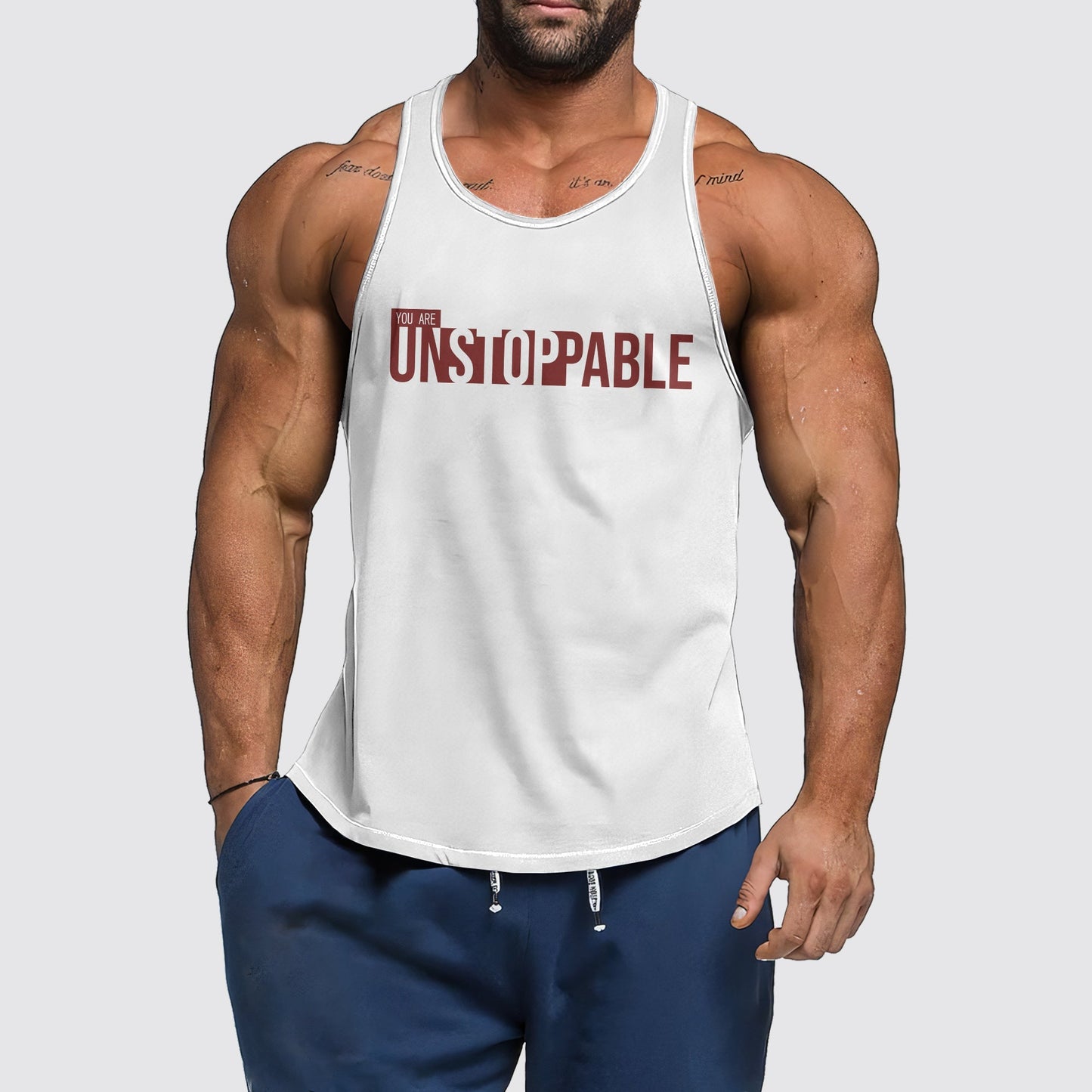 Ultimate Gym Tank Top for Men: Stay Cool and Comfy During Intense Workouts- AA02268